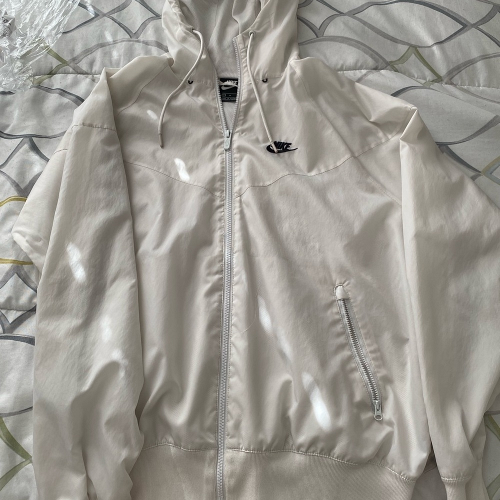Vintage White Nike Bomber Jacket